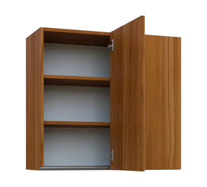 MHHR - 8 horní skříňka, 1-dveřová, rohová, pravá, 730x800x300, ořech světlý